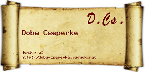 Doba Cseperke névjegykártya